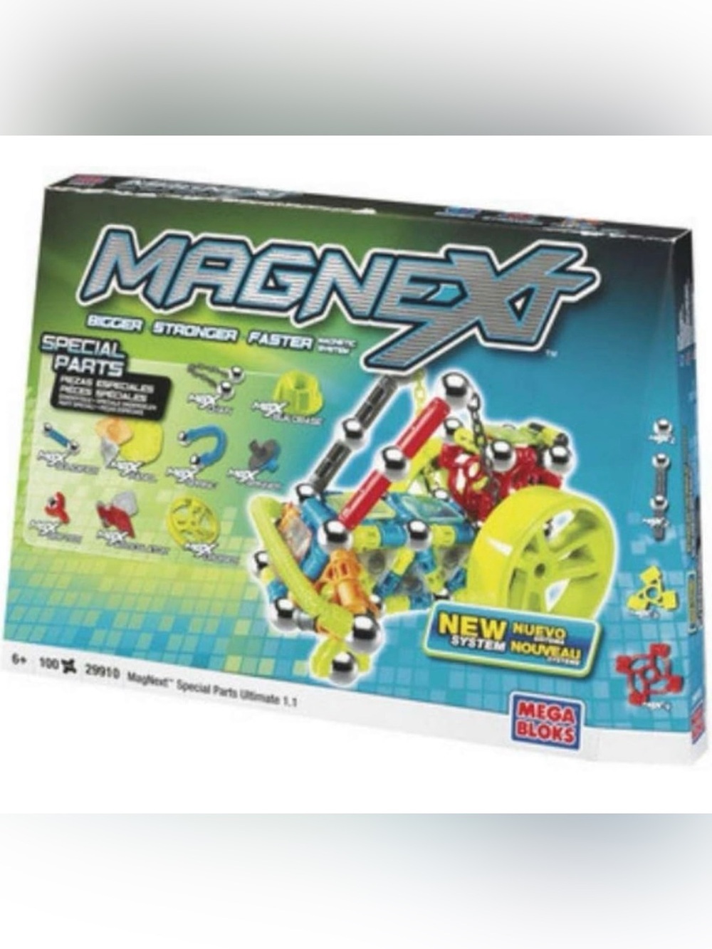 Mega Brands Magnext Special Parts Supercombo Box 100Ct New/Open Box